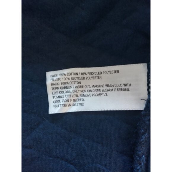 Goodfellow & Co XXL men's navy blue quilted sweater in cotton and polyester NWT - Picture 3 of 7